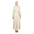 thumbnail image 5 of Light Beige - Multi - Crew neck - Unlined - Modest Dress - Refka, 5 of 5