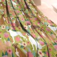 thumbnail image 3 of Cute Boxer Dog and Flowers Florals Blanket,Comfortable Soft Flannel Throw Blanket,All Season,Warm Lightweight Blankets for Sofa Bed Couch Living Room Chair,60"x80"(150x200cm), 3 of 4