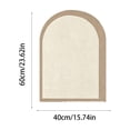 thumbnail image 4 of TTJ Cork Board Push Pin Board Fabric Photo Board Arch Shape Memo Display Organizer Polyester Note Board with Border for Photo Cards Wall Decor Home Office Use, 4 of 8