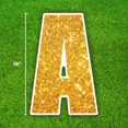 thumbnail image 2 of Happy Birthday Gold Sparkle Print Lawn Letters Large with Stakes - Birthday Decorations â€ Yard Signs with Stakes Spell HAPPY BIRTHDAY!, 2 of 5