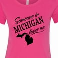 thumbnail image 4 of Inktastic Someone in Michigan Loves Me Women's T-Shirt, 4 of 5