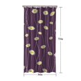 thumbnail image 5 of Purple Daisy Flower Wavy Lines Pattern Shower Curtain 36"x72" ,Bathroom Decorative Shower Curtains Set with 12 Hooks,Modern Waterproof Washable Shower Curtain, 5 of 6