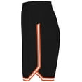thumbnail image 6 of Holloway Sportswear XS Womens RETRO BASKETBALL SHORTS Black/Orange/White 224377, 6 of 7