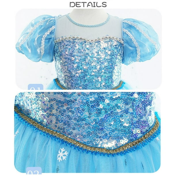 Robe princesse manches longues Adulte Sequin Tube Top Robe Cosplay Princesse  Robe Performance Costume