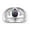 Alexandrite, variant on Men's Rings 14K White Gold Pear Shape Tear Drop Cabochon Gemstone & Diamond Rings; Cabochon Emerald   Size 13