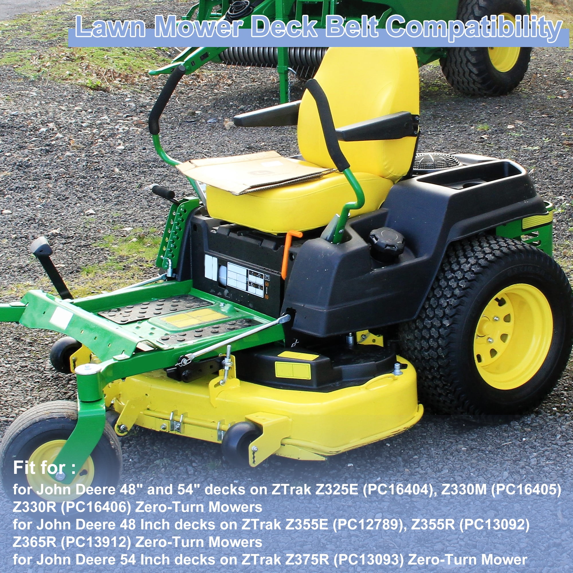 Unique Bargains GX26422 Lawn Mower Deck Belt for John Deere 48" and 54" Decks