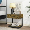 thumbnail image 4 of Miekor Furniture NIGHTSTAND WITH 1 DRAWER WITH RUSTIC-BROWN W4US2709, 4 of 5