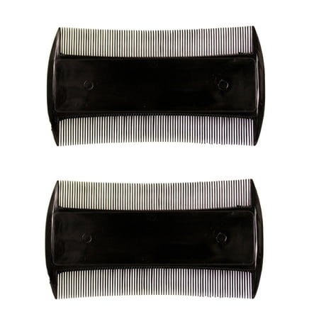 Amelia Beauty 3in Black Plastic Personal Hygiene Mustache Comb Made in USA Professional Grade Comb Portable Salon Barber Shop Black Lice Everyday Styling Mustashe Comb Hair Styling Tool 2 Pack