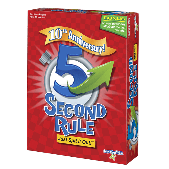 PlayMonster, 5 Second Rule, Board Game, Fast-Paced Family Party Game for Ages 10 and up
