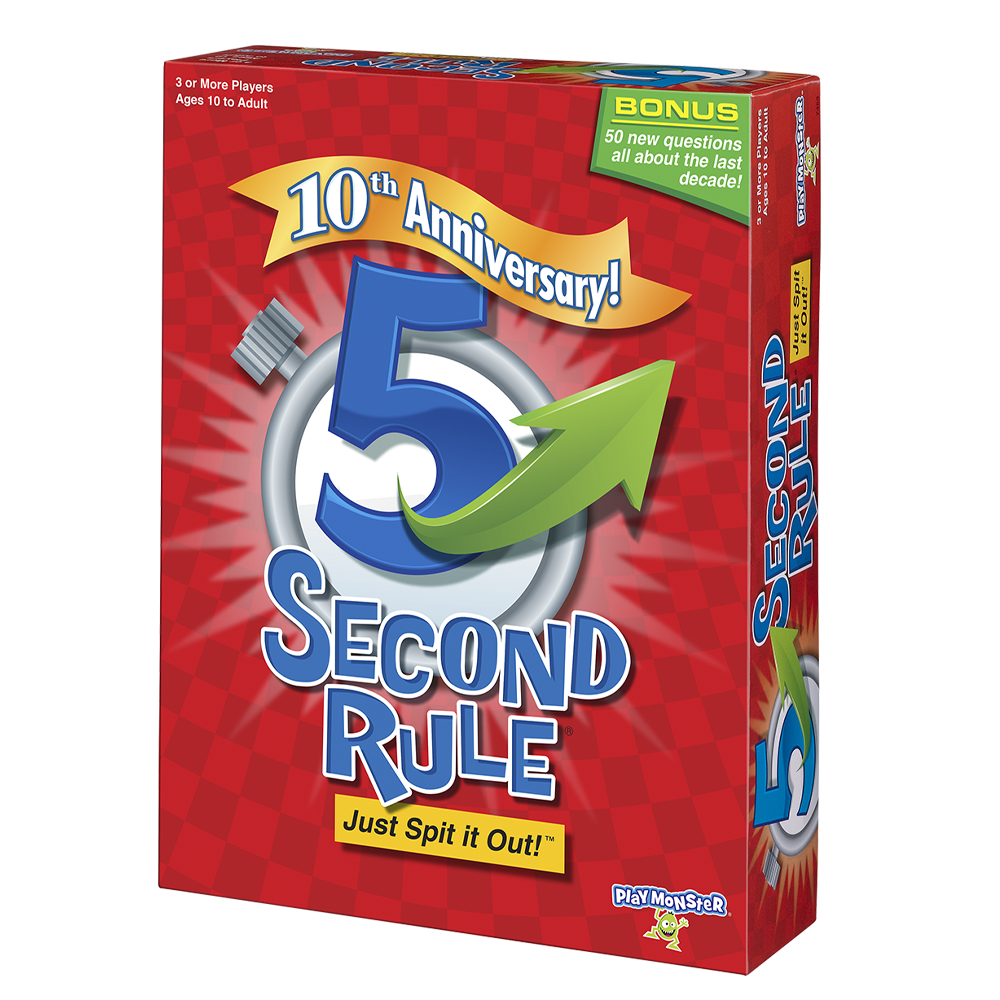 PlayMonster, 5 Second Rule, Board Game, Fast-Paced Family Party Game for Ages 10 and up