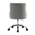 thumbnail image 5 of Velvet Vanity Chair Modern Mid-Back Tufted Button Computer Desk Chair, Swivel Height-Adjustable Accent Home Office Chair., 5 of 7
