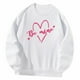 thumbnail image 5 of Hombres Mujeres Cuello Redondo Sudadera Casual Y2K Cuello Redondo para Mujer Otoño Vacaciones Blanco Yuyangstore Sudaderas con cuello redondo, 5 of 8