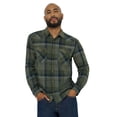 thumbnail image 4 of Wrangler® Men's and Big Men's Regular Fit Long Sleeve Fashion Twill Plaid Shirt, Sizes S-2XL, 4 of 5