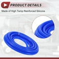 thumbnail image 6 of Unique Bargains 1 Pcs for Air and Water Silicone Vacuum Tubing Hose High Temperature Automotive Vacuum Line 16.4Ft 3/8" 10mm ID 2.5mm Thickness Blue, 6 of 8