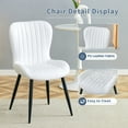 thumbnail image 4 of The Minimalist Ergonomic Dining Chair Comes In A Pack of 4, With A Comfortable Design Of Extended And Curved Seat Cushions, Unlocking A Comfortable And Minimalist New Sitting Posture., 4 of 23