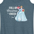 thumbnail image 3 of Disney - Full Of Christmas Cheer Cinderella - Women's Racerback Tank Top, 3 of 5