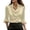 Beige, variant on Womens T Shirts,Elegant Satin Blouse with Asymmetrical Lapel and Flared Sleeves for Daily Wear Casual Tunic Top for Spring and SummerGreenM
