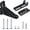 Black, variant on Storm Door Closer Bracket, Reinforced Repair Jamb Bracket Compatible with Andersen Emco, Larson, Pella, 40201 Door Repair Kit, Protecting Doors from Damage from Strong Winds (White)
