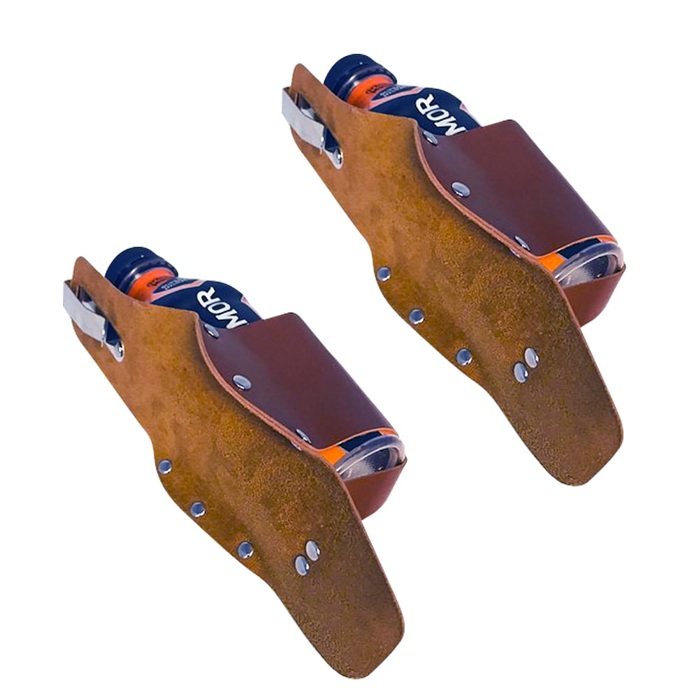 Cowboy Leather Like Belt Beer Holster by Trademark Innovations (Set of 2)