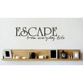 thumbnail image 1 of Home Wall Decals Escape From Everyday Bedroom Stickers DIY Removable Originality Stickers - Size: 15 In x 36 In, 1 of 3