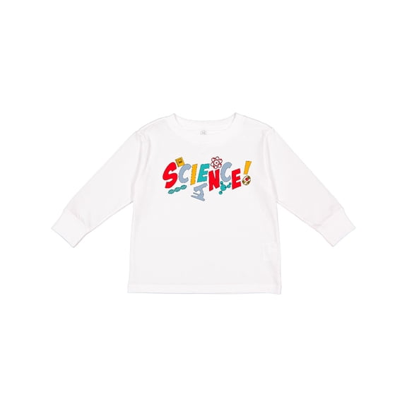 Inktastic Science science shapes Boys or Girls Long Sleeve Toddler T-Shirt