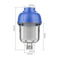 thumbnail image 2 of Water Filter for Washing Machine Hard Water Shower Filter Pre-Filter Water Heater with Stainless Steel Net Showerhead Filter for Filtering Sediment and Other Impurities High Output Tap Water Purifier, 2 of 9
