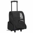 thumbnail image 1 of vidaXL Foldable Multipurpose Pet Trolley Black, 1 of 6