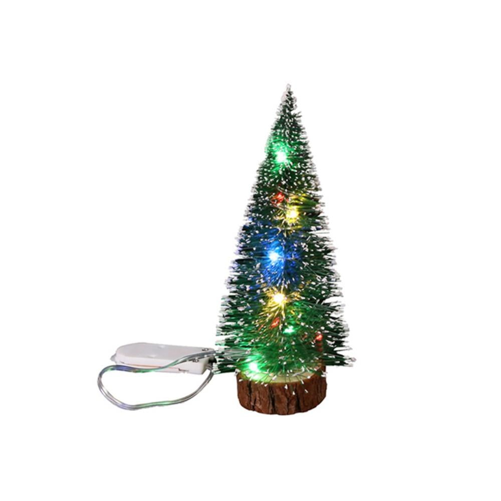 15cm Mini Artificial Christmas Tree Xmas Festival Party Fairy Garden Decor 