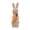 Red, variant on Desktop Ornament Easter Bunny Figurines for Home Tabletop Flocked Rabbit Statues for Living Room and Farmhouse Interior Use Indoor Safe Foam and Polyester Crafty Figurines