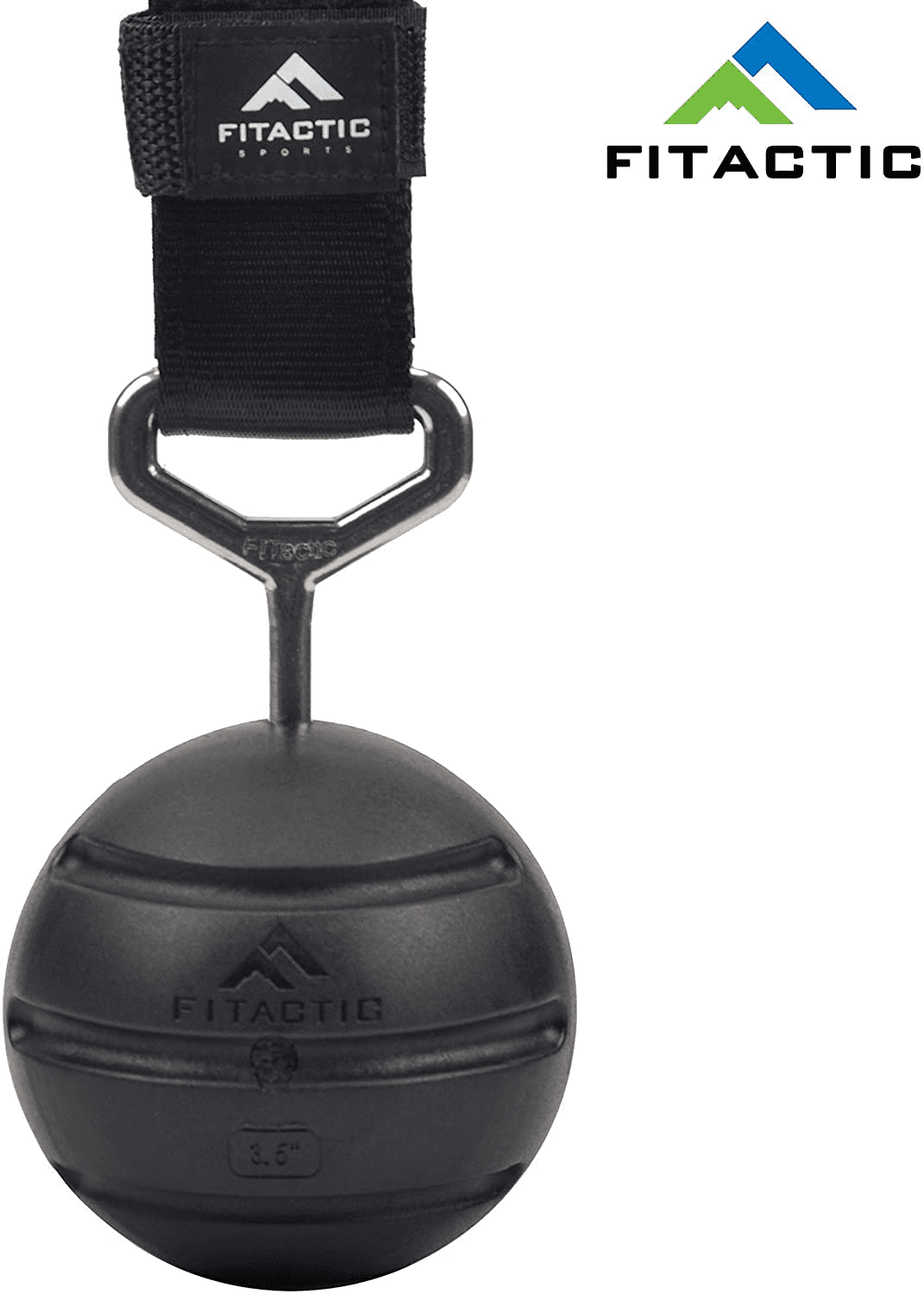 Fitactic Rock Climbing Solid Training Cannonball Bomb Power Pull up Ball Hold Grips for Straps for Finger, Forearm, Biceps, Back Muscles
