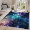 thumbnail image 1 of 2x3 Rug, Galaxy Door Mat Washable Non Slip Soft for Entryway, Outer Space Nebula Rug, Universe Carpet, Galaxy Home Decor & Gifts, 1 of 7