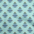 thumbnail image 1 of oneOone Tissu Polyester Spandex Bleu Turquoise Tissu Robe Florale Maxican Tissu Imprimé Tissu au Mètre 56 Pouces de Large, 1 of 4