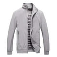 thumbnail image 2 of LEEy-world Fall Jacket Men's Tactical Jacket 6 Pockets Water-Resistant Warm Windproof Softshell Fleece Lined Winter Hunting Coats Dark Gray,L, 2 of 3
