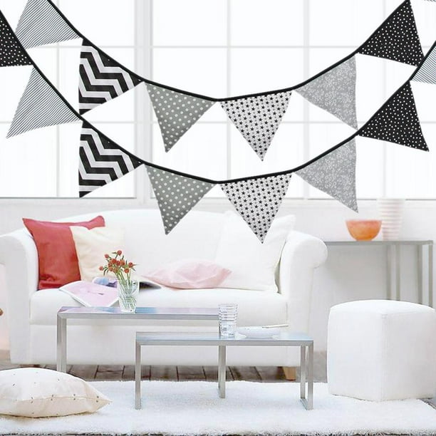 Banderas 32 m Banderín Bunting Banners Triangular 12 Party Wedding Decor Hugtrwg Para estrenar