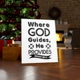 thumbnail image 4 of Scripture Walls Isaiah 58:11 Where God Guides He Provides Bible Verse Canvas Christian Wall Art Ready to Hang Unframed, 4 of 16