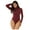 Wine, variant on Jumpers for Women with Overalls Casual Jumpsuits Plus Size Summer Turtleneck Long Sleeve Bodysuit Leotard Top Blouse Jumpsuit Romper
