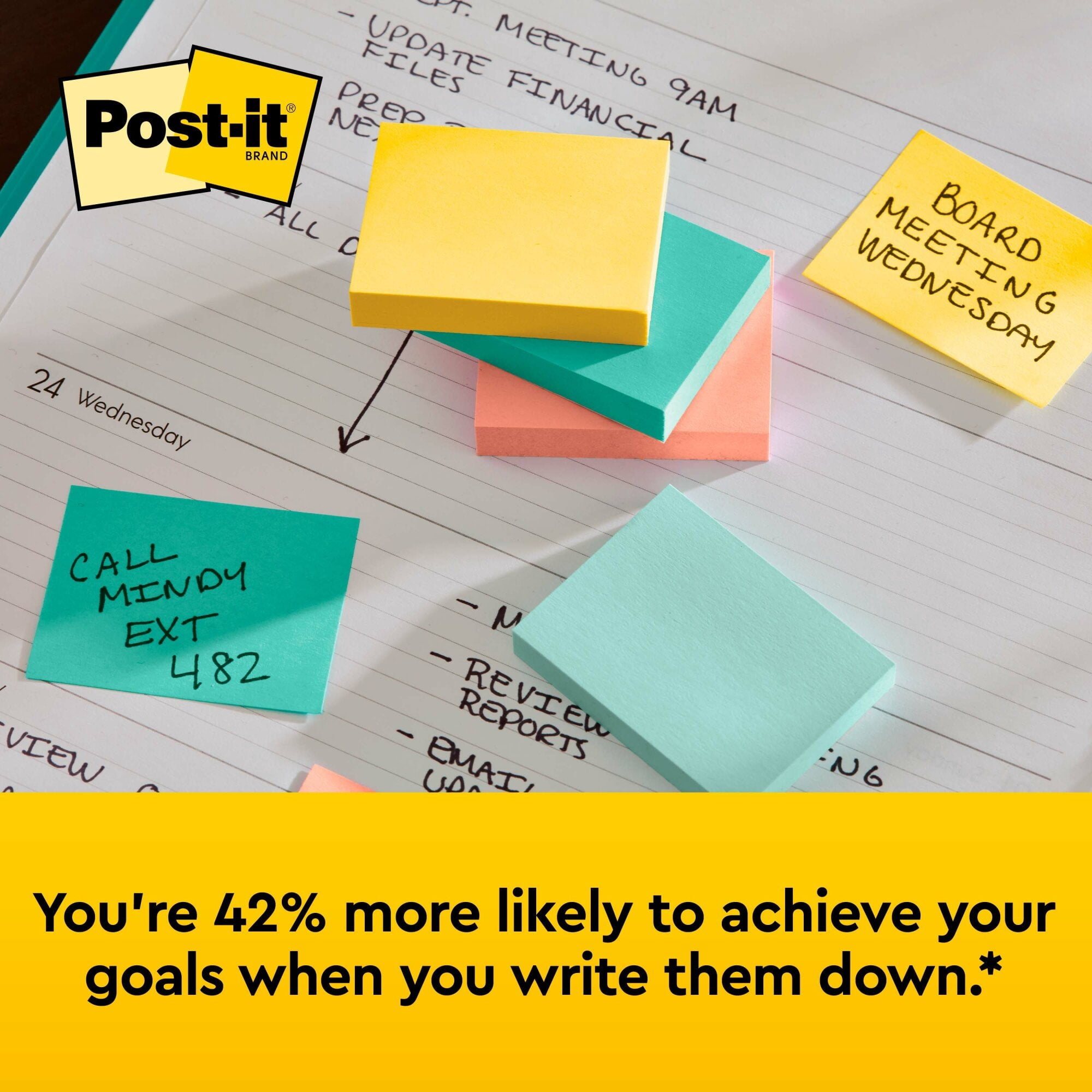 Post-it Notes 653-Club-07, 1-3/8 in x 1-7/8 in (34,9 mm x 47