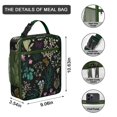 thumbnail image 3 of Rose Insulated Lunch Box Student Reusable Lunch Bag with Water Bottle Holder Cooler Tote Bag Office Hiking, 3 of 6