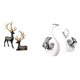 thumbnail image 1 of Elegante colección de figuras de resina de reno y cisne para mesa, mueble, sala de estar, decoración, boda, inauguración de la casa, regalo de centro, 1 of 8