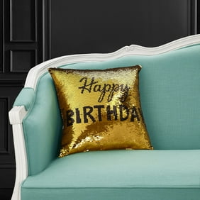 Mainstays Reversible 17 X 17 Sequin Sparkle Pillow Walmart Com