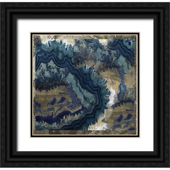 Sommers, Mindy 12x12 Black Ornate Wood Framed with Double Matting Museum Art Print Titled - Geode Reef