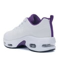thumbnail image 3 of AOV Womens Running Shoes Walking Tennis Gym Fashion Sneakers Athletic Casual Comfortable Breathable Jogging Shoe WhitePurple US 11, 3 of 6