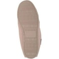 thumbnail image 7 of SNUGRUGS Grace Womens Suede Moccasins with Floral Cotton Inner and Rubber Sole - Beige - US 10, 7 of 7