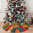 thumbnail image 5 of Picia Colorful Sweaters And Strings Print Christmas Tree Skirt , Christmas Tree Skirt Ornaments for Merry Christmas Holiday Party Decorations Indoor Outdoor-48", 5 of 7