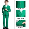 thumbnail image 2 of Boys' Suits Formal Tuxedo Slim Fit Boys Suit Set for Wedding Outfit Teen Boy Dress Clothes, 2 of 12