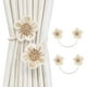 thumbnail image 1 of Cortinas SRG Rope Sunflower, paquete de 2 unidades, algodón y lino, color crema, 1 of 7