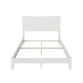 thumbnail image 3 of AFI Metro Full Wood Foundation Bed Frame with Panel Headboard, White, 3 of 5
