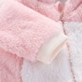 thumbnail image 4 of Newborn Baby Jumpsuit Hooded Fleece Rompers Long Sleeve Onesies Outwear Outfits, 4 of 9