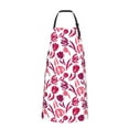 thumbnail image 2 of Lsque Tulips Flowers Waterproof Apron Chef Aprons for Men Heavy Duty Chemical Work Apron Extra Long Grilling Aprons with Adjustable Bib Apron, 2 of 9
