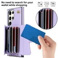 thumbnail image 4 of Crossbody PU Leather Phone Case For Samsung Galaxy S23 S22 Plus Note 20 Ultra Wallet Card Slots Magnetic Lanyard Cover, 4 of 5